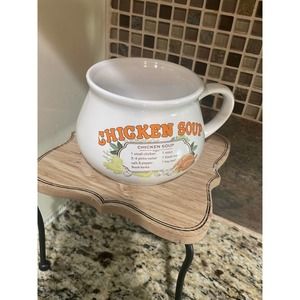 Nostalgic DAT'L DO-IT INC. Ceramic Soup Recipe Mugs/ Bowls chicken soup